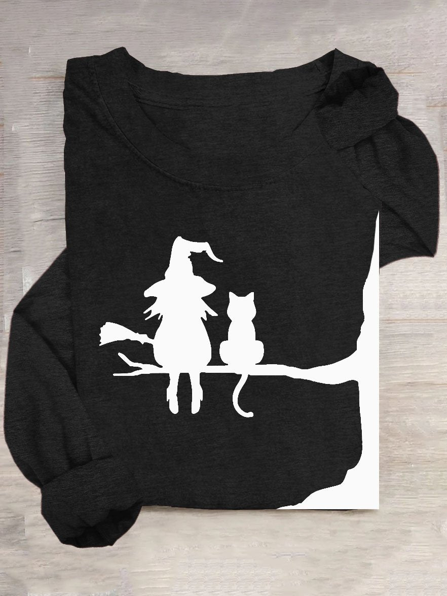 Halloween Casual Loose Long Sleeve T-Shirt