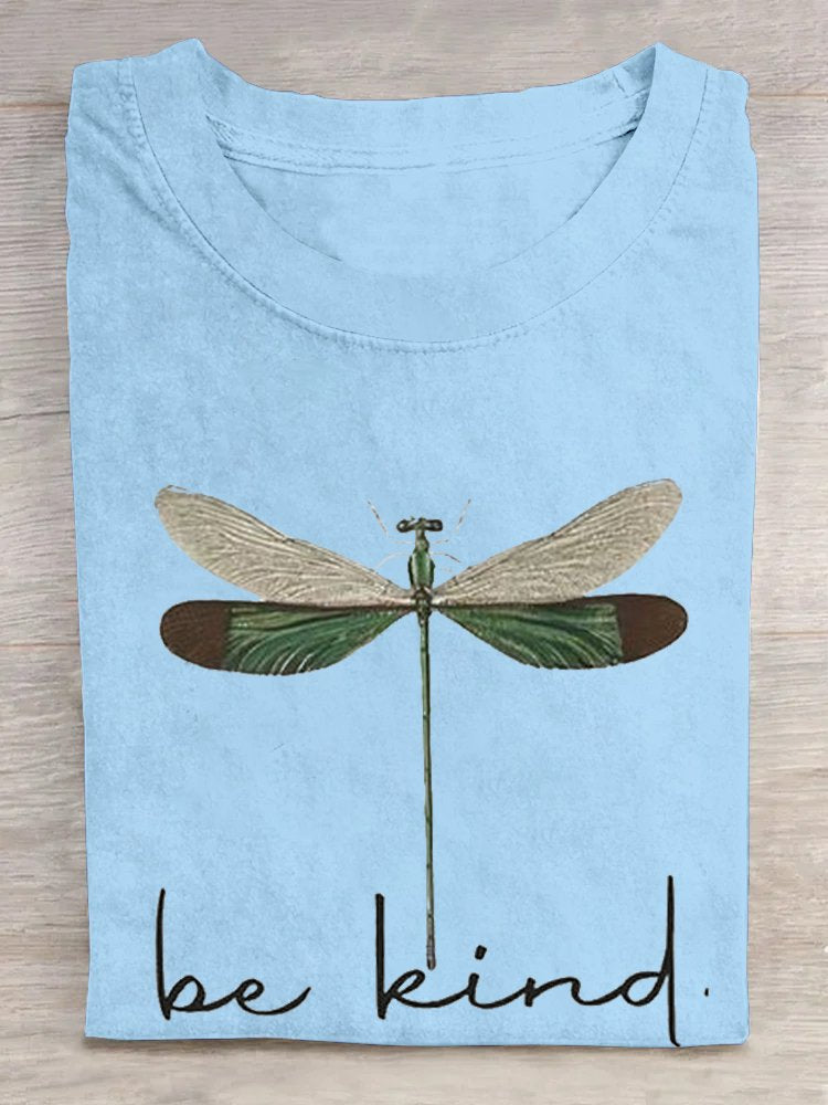 Dragonfly Loose Casual T-Shirt