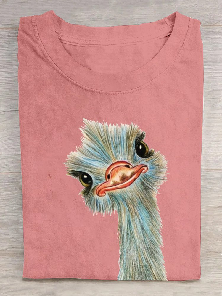 Casual Bird Crew Neck T-Shirt