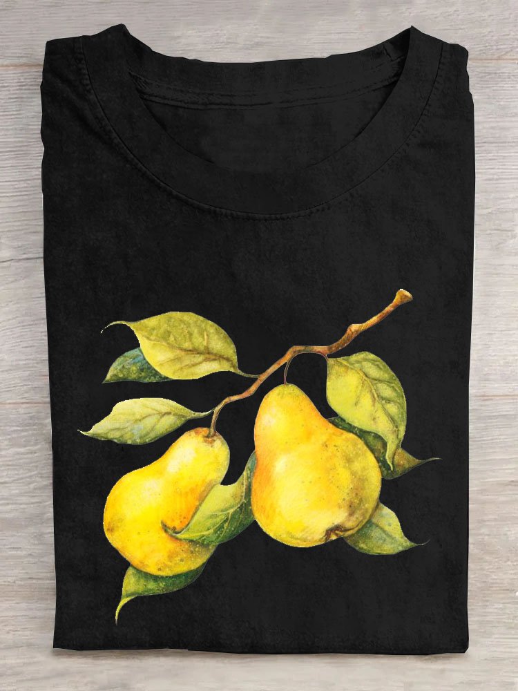 Casual Fruit Cotton T-Shirt