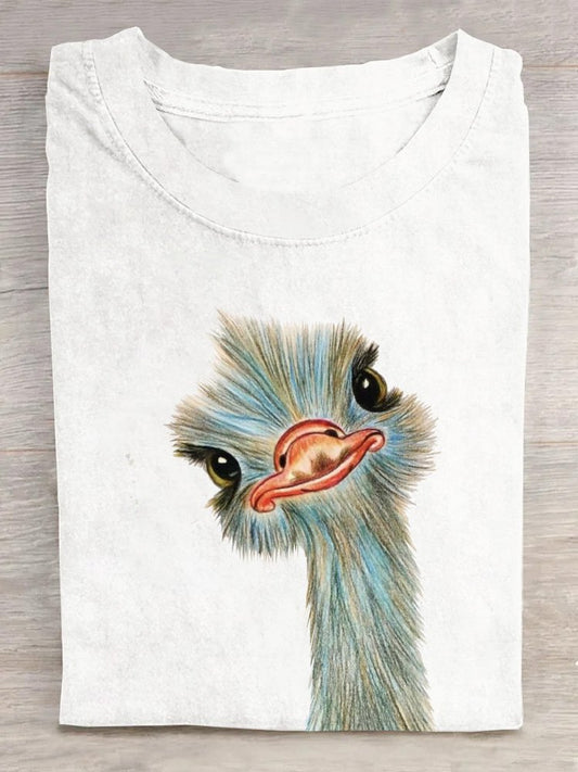 Casual Bird Crew Neck T-Shirt