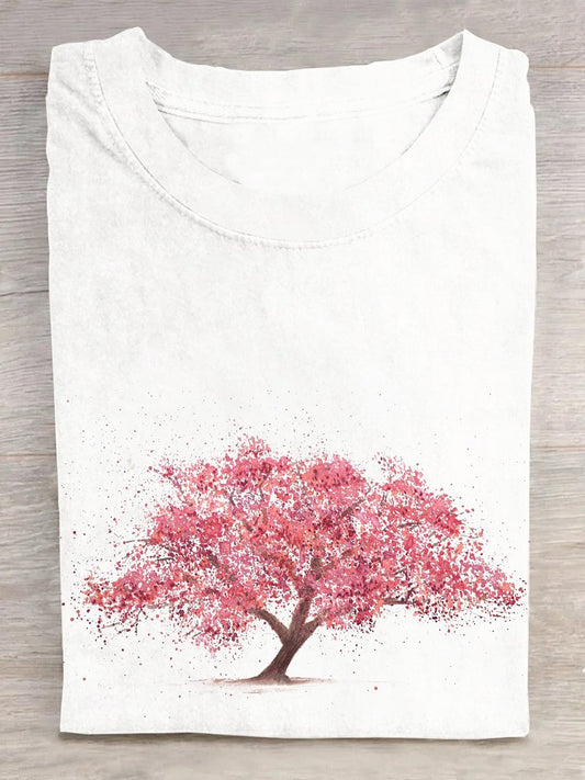 Casual Tree Cotton T-Shirt