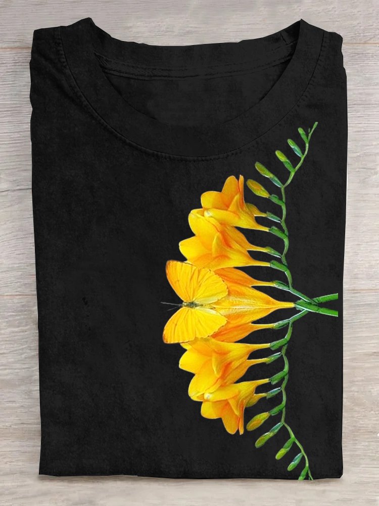 Floral Casual T-Shirt