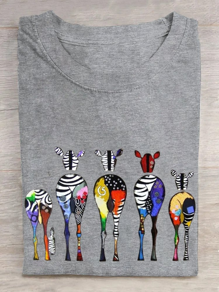 Cotton Animal Casual T-Shirt