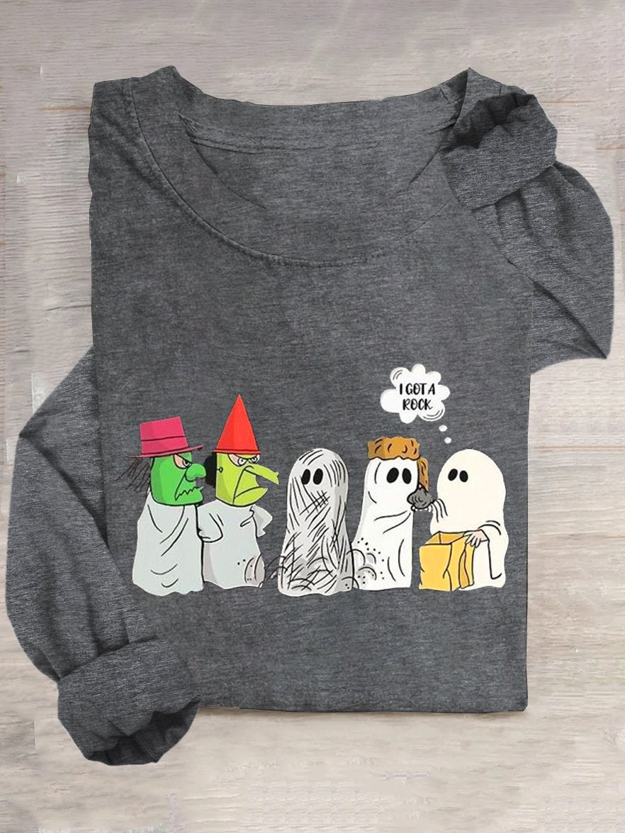 Casual Loose Halloween Crew Neck T-Shirt