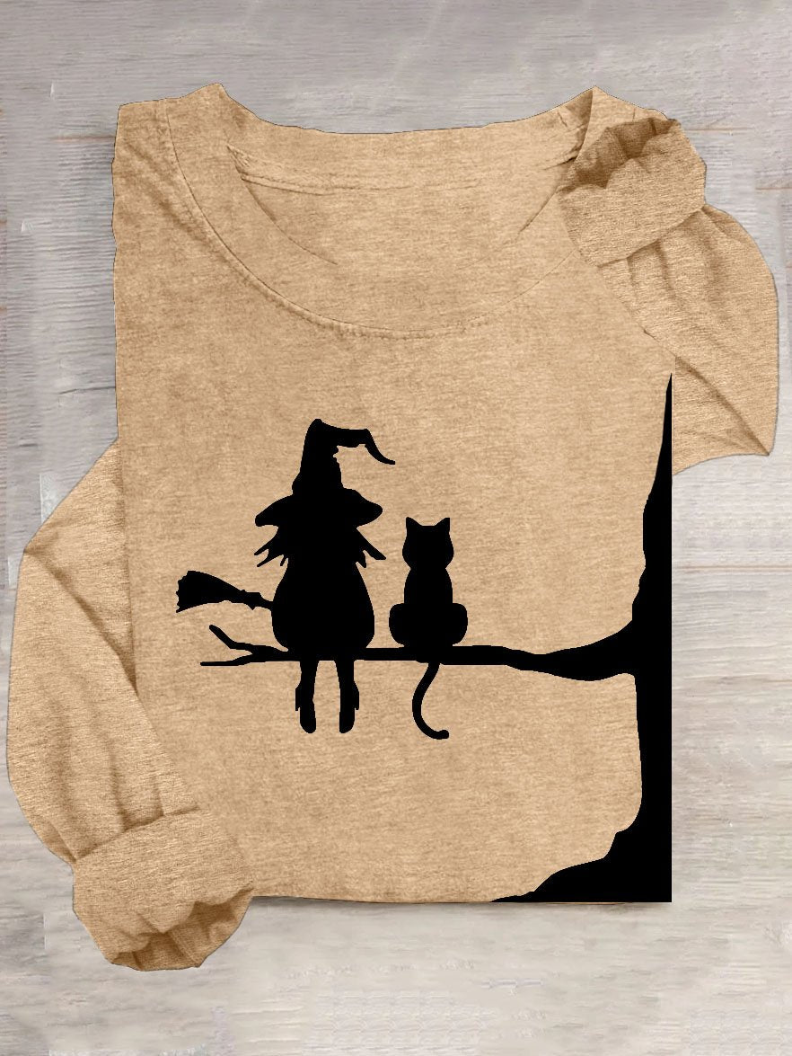 Halloween Casual Loose Long Sleeve T-Shirt