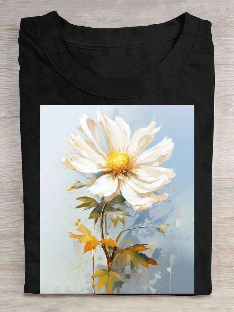 Casual Loose Floral T-Shirt