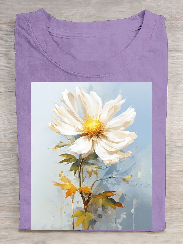 Casual Loose Floral T-Shirt