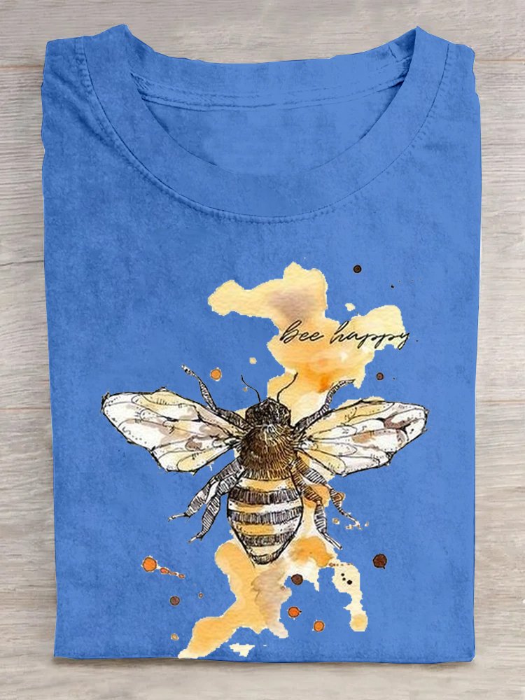 Casual Bee Loose T-Shirt