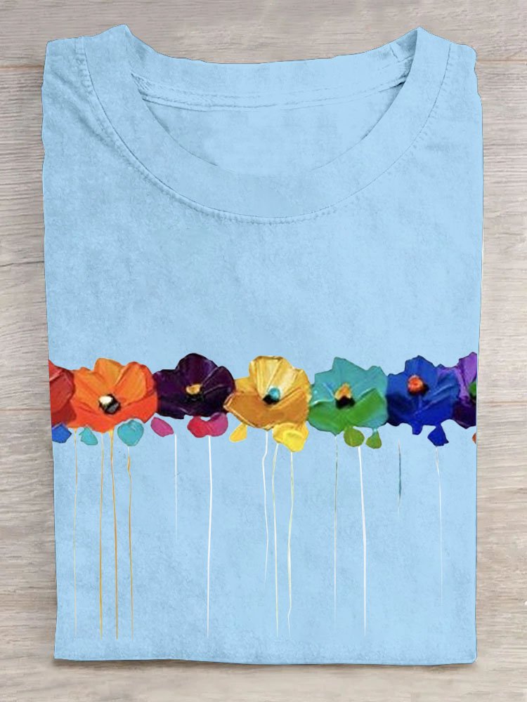 Floral Casual T-Shirt