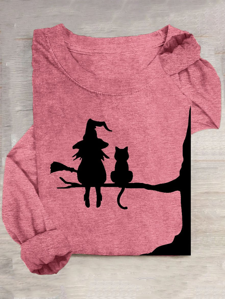 Halloween Casual Loose Long Sleeve T-Shirt