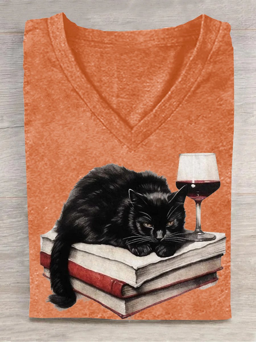 Cat Loose Casual T-Shirt