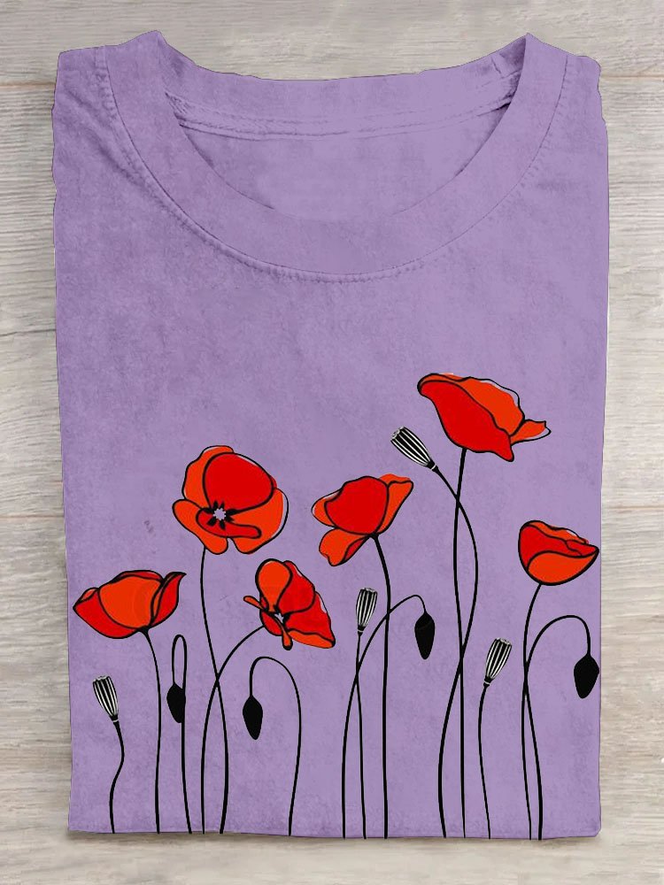 Floral Casual T-Shirt