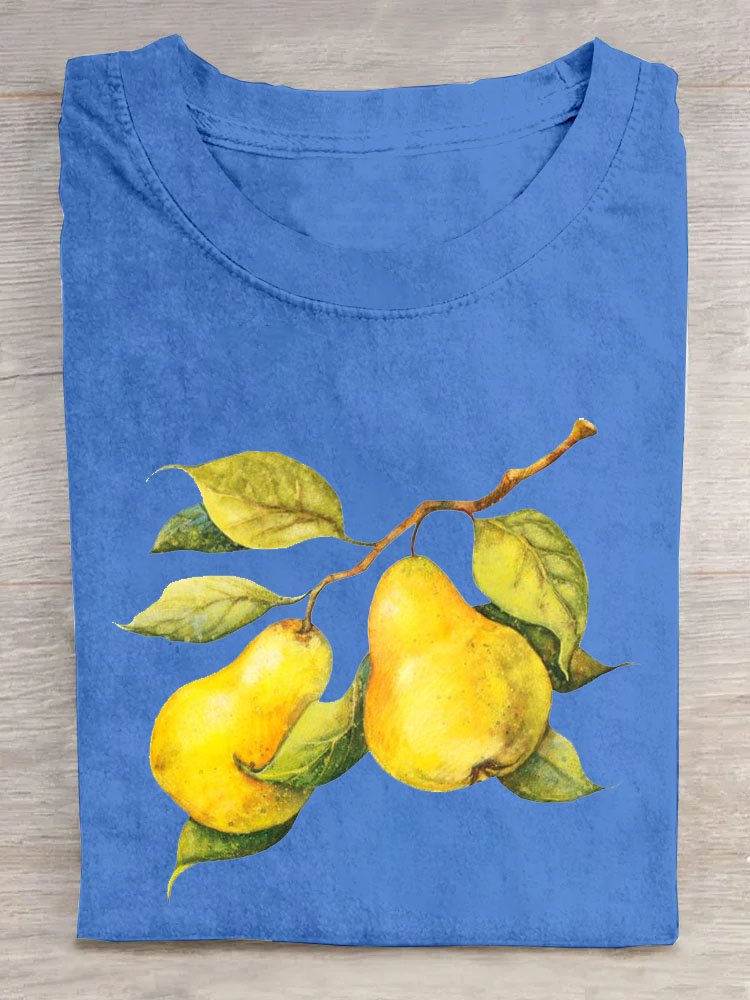 Casual Fruit Cotton T-Shirt