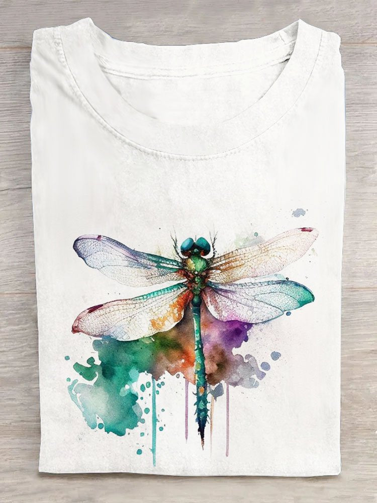 Dragonfly Loose Casual T-Shirt