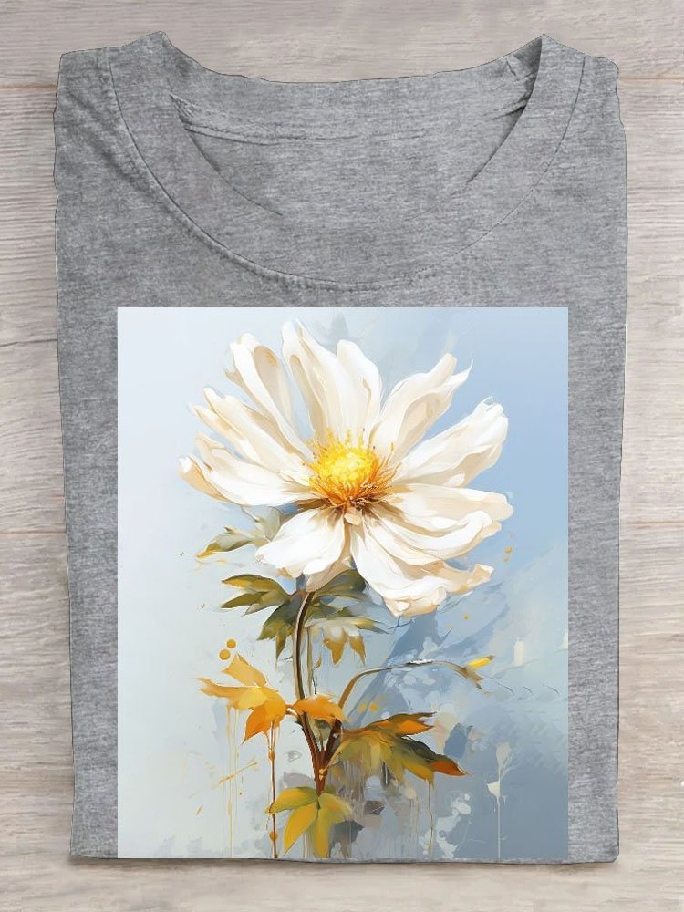 Casual Loose Floral T-Shirt