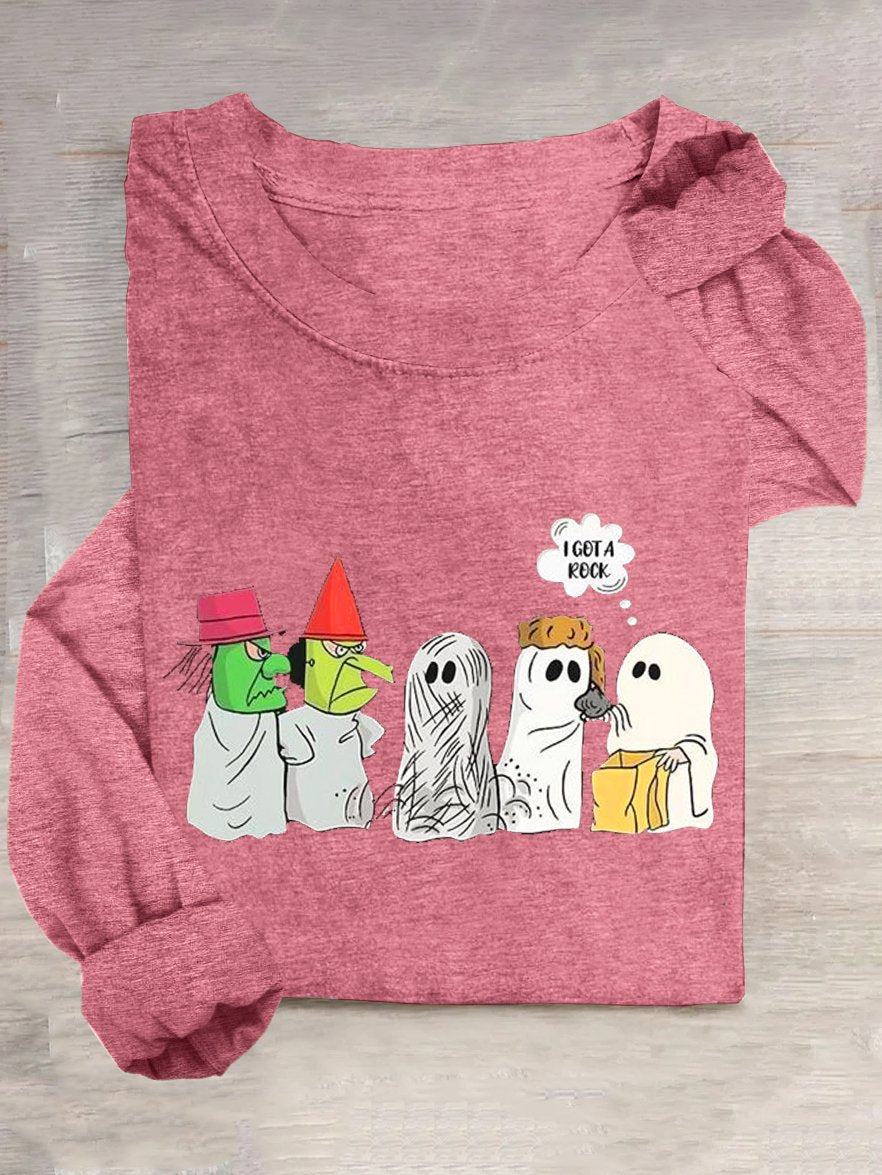 Casual Loose Halloween Crew Neck T-Shirt