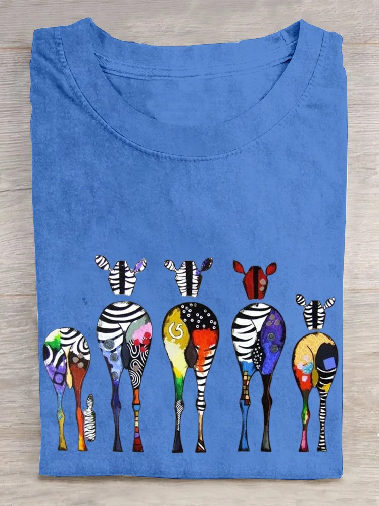 Cotton Animal Casual T-Shirt